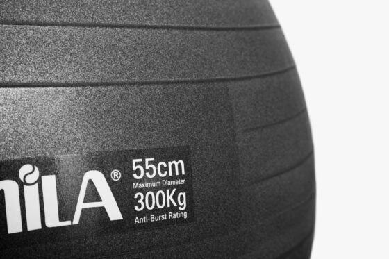 Μπάλα Γυμναστικής AMILA GYMBALL 55cm Μαύρη 95826 - Image 5