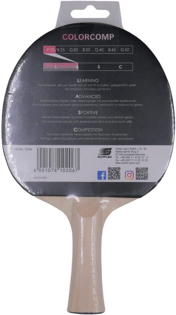 Ρακέτα Ping Pong Sunflex Color Comp P25 (97181) - Image 5