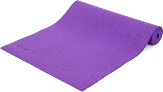 Amila 81715  Στρώμα Γυμναστικής Yoga/Pilates Μωβ με Ιμάντα Μεταφοράς (173x60x0.4cm) - Image 6
