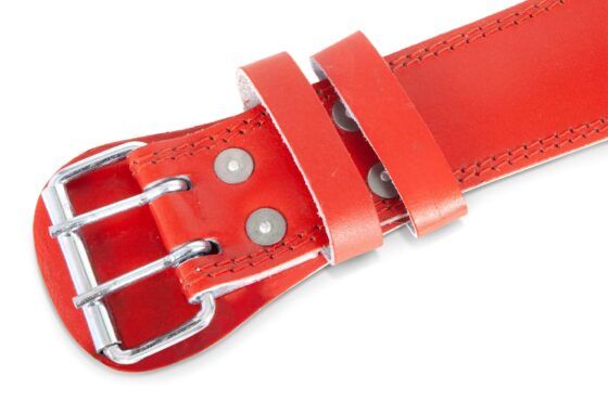 Ζώνη Άρσης Βαρών AMILA Δερμάτινη Κόκκινη Γ΄ Quality L 44307 - Image 6