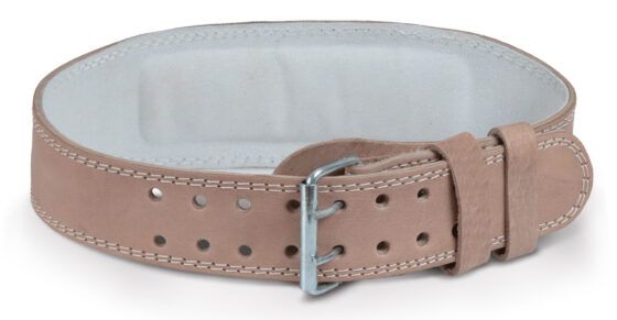 Ζώνη Άρσης Βαρών AMILA Δερμάτινη Μπεζ A Quality M 44301 - Image 2
