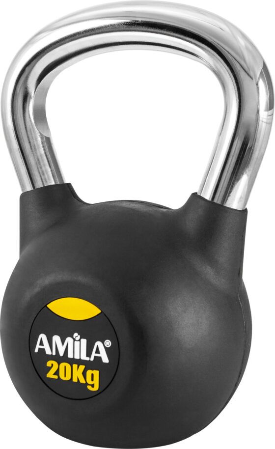 Kettlebell Amila Rubber Cover Cr Handle 20Kg (44499)