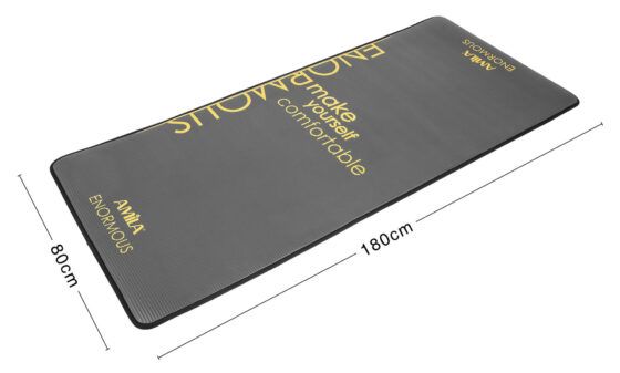 Στρώμα Γυμναστικής NBR 10mm 80Kg Μαύρο ENORMOUS AMILA 81774 - Image 5