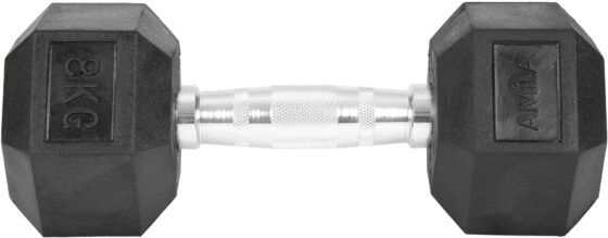 Αλτήρας Εξάγωνος Rubber Cover Class A - 8,0Kg AMILA 84538 - Image 2