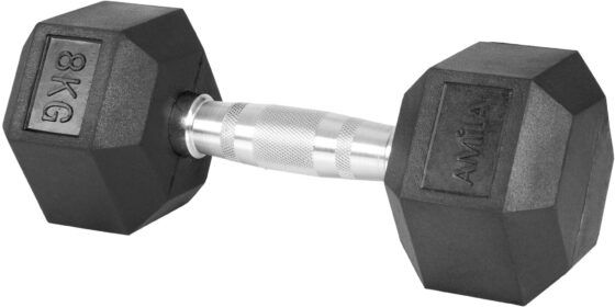 Αλτήρας Εξάγωνος Rubber Cover Class A - 8,0Kg AMILA 84538 - Image 3