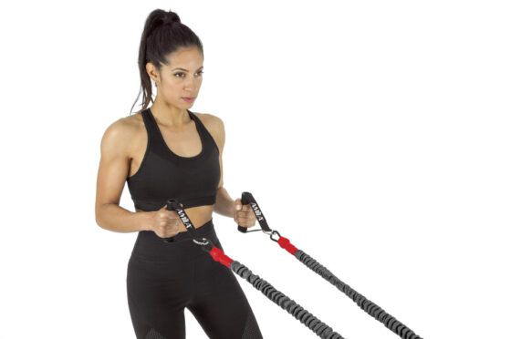 Λάστιχο Αντίστασης AMILA GymTube με Clip & Μανίκι Medium 88167 - Image 3