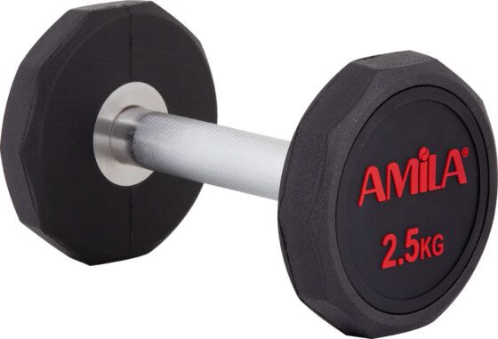 Aλτήρας Δεκάγωνος TPU Series - 2,5Kg AMILA ΜΑΥΡΟ 90621 - Image 3