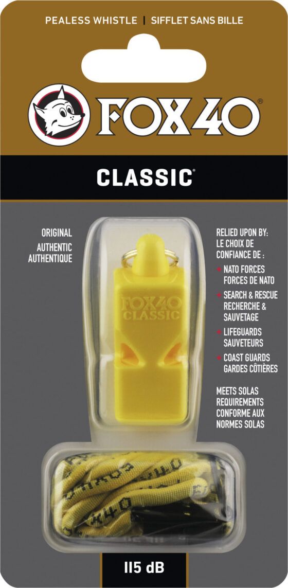 Σφυρίχτρα FOX40 Classic Safety Κίτρινη με Κορδόνι 99030208 - Image 3