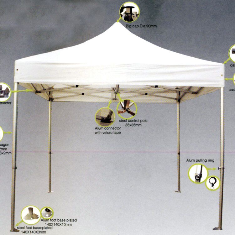 Gazebo Επαγγελματικό 3x4,5 Ενισχυμένος Ιστός 12144