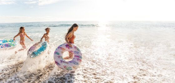 INTEX Tropical Φουσκωτή Σαμπρέλα Φύλλα Λευκό 97cm 58263 - Image 6