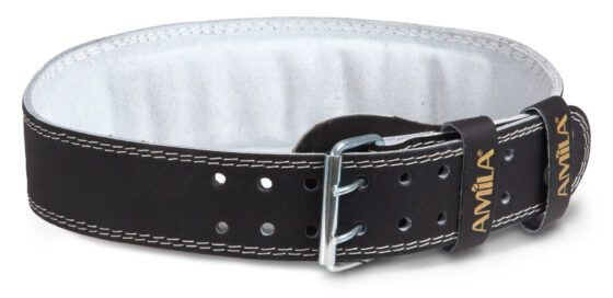 Ζώνη Άρσης Βαρών AMILA Δερμάτινη Μαύρη C Quality M 83337 - Image 5