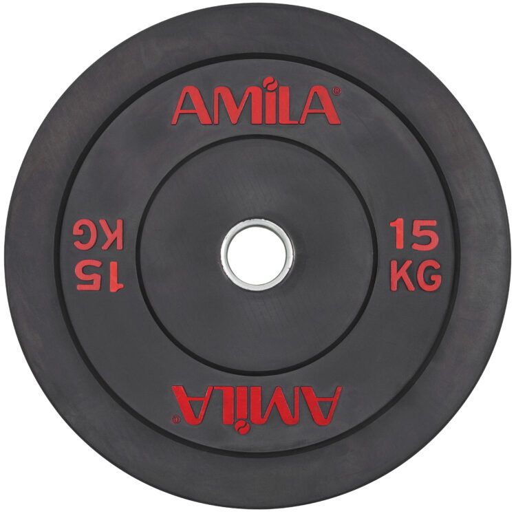 Δίσκος AMILA Black R Bumper 50mm 15Kg 84608