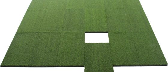 Λαστιχένιο Πάτωμα BeGREEN Active Πλακάκι 98x98cm 20mm Πράσινο 94475 - Image 2