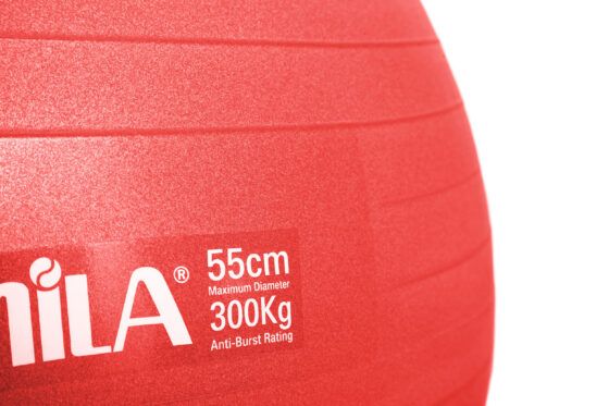 Μπάλα Γυμναστικής AMILA GYMBALL 55cm Κόκκινη 95828 - Image 4