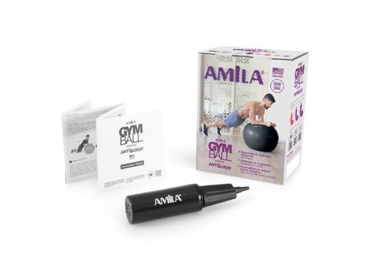 Μπάλα Γυμναστικής AMILA GYMBALL 55cm Κόκκινη 95828 - Image 5