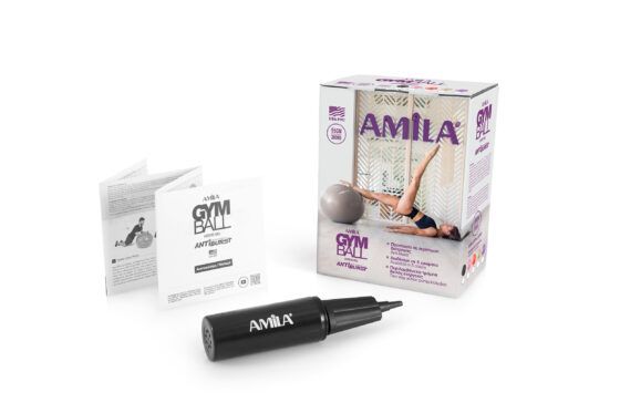 Μπάλα Γυμναστικής AMILA GYMBALL 55cm Μωβ 95830 - Image 3