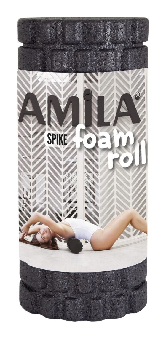 Foam Roller Spike Φ14x32cm Μαύρο AMILA 96818 - Image 4
