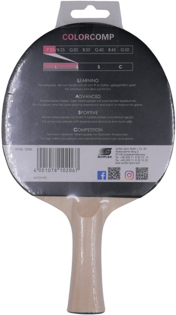 Ρακέτα Ping Pong Sunflex Color Comp P25 (97181) - Image 4