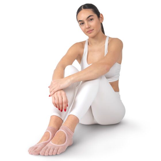 Κάλτσες Pilates Yoga AMILA Pulcherrima Pink Sky No35-38 (99851) - Image 4