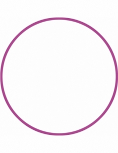 Χούλα-Χουπ 70cm - Φ19mm - 260gr, Φούξια 48026