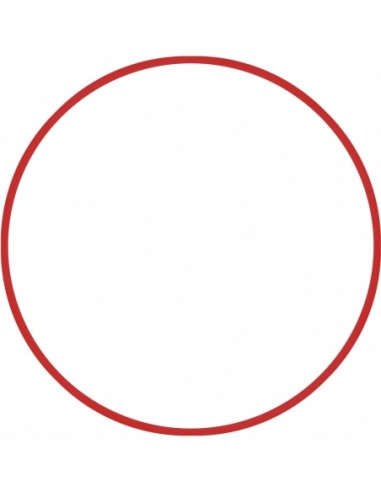 Χούλα-Χουπ 76cm - Φ18mm - 185gr, Κόκκινο 48162