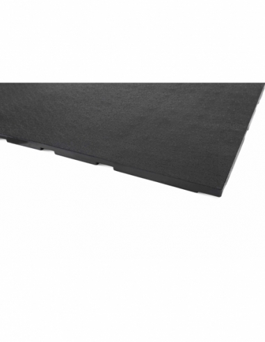 Λαστιχένιο Πάτωμα Original Πλακάκι 100x100cm 15mm Μαύρο 94470