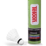 Μπαλάκια Badminton Προπόνησης Νάιλον, χαμηλής ταχύτητας (6 τμχ) 42073