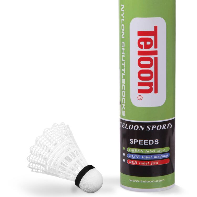 Μπαλάκια Badminton Προπόνησης Νάιλον, χαμηλής ταχύτητας (6 τμχ) 42073
