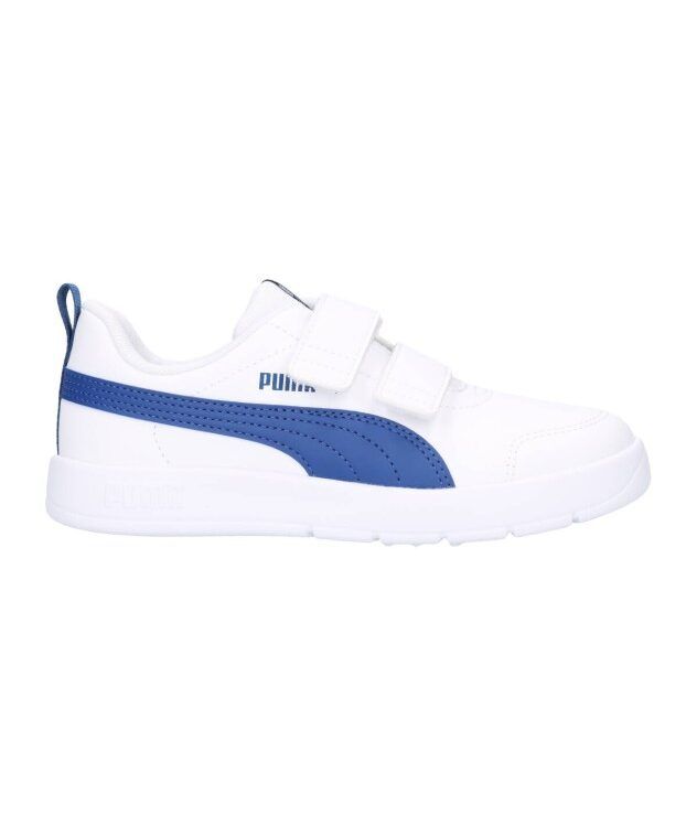 Puma Courtflex V3 V Ps Παιδικά Sneakers με Σκρατς Λεύκα - Μπλε