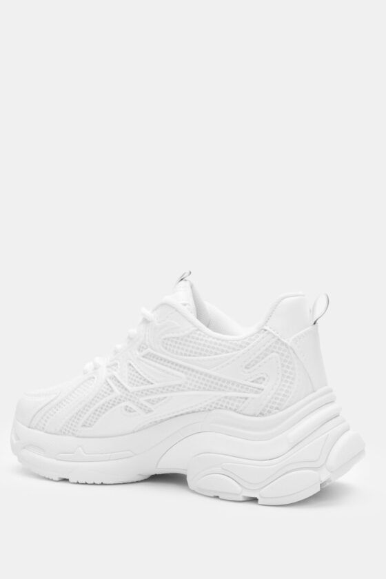Γυναικεία Sneakers Chunky με Δίχτυ Λευκά  (4500604) - Image 2