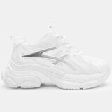 Γυναικεία Sneakers Chunky με Δίχτυ Λευκά  (4500604)
