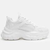 Γυναικεία Sneakers Chunky με Δίχτυ ΛΕΥΚΑ (4554104)