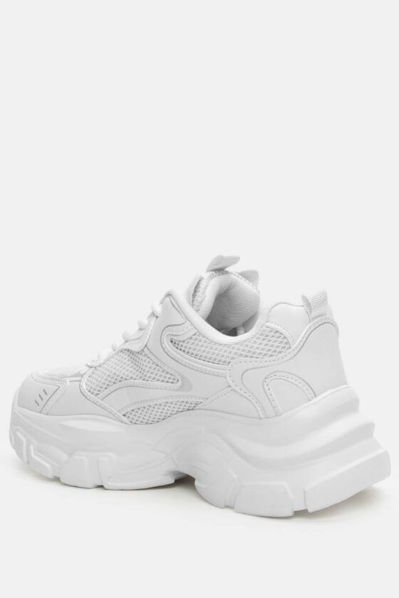 Γυναικεία Sneakers Chunky με Δίχτυ ΛΕΥΚΑ (4554104) - Image 3