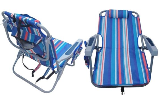 Πτυσσόμενη καρέκλα camping - 1613LV - 241750 - Blue/Red - Image 2