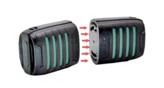 Ασύρματο ηχείο Bluetooth αδιάβροχο - 2in1 - KMS-121 - 886144 - Red - Image 3