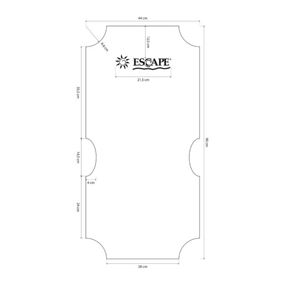 Ανταλλακτικό Ύφασμα Escape High Back / Escape Plus Γκρι 15921 - Image 2