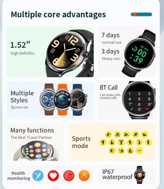Smartwatch - Z93 PRO - 880815 - Orange - Image 2