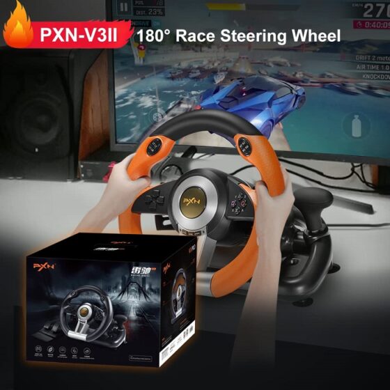 Σετ τιμονιέρα gaming με πετάλια - PXN-V3PRO - 901231 - Image 3