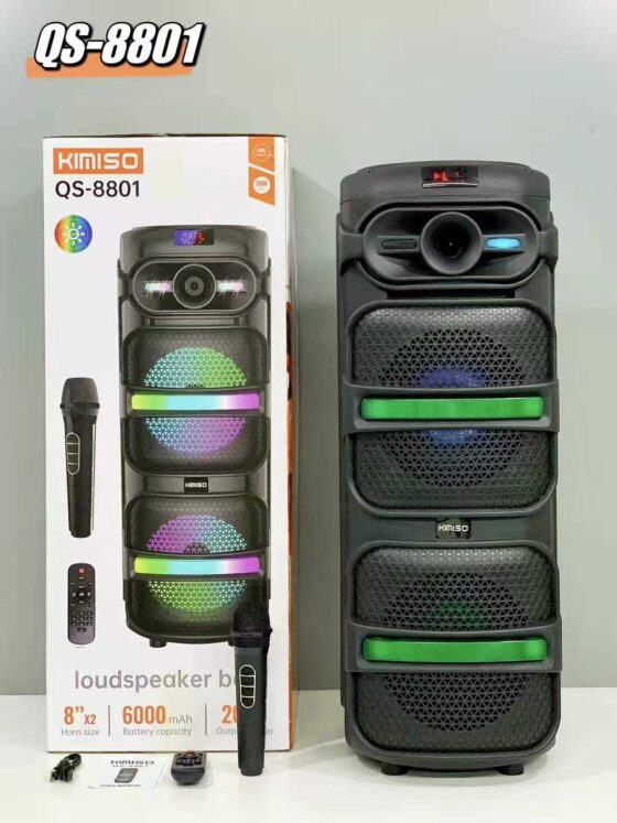 Φορητό ηχείο subwoofer με μικρόφωνο Karaoke - QS-8801 - 813089 - Image 2