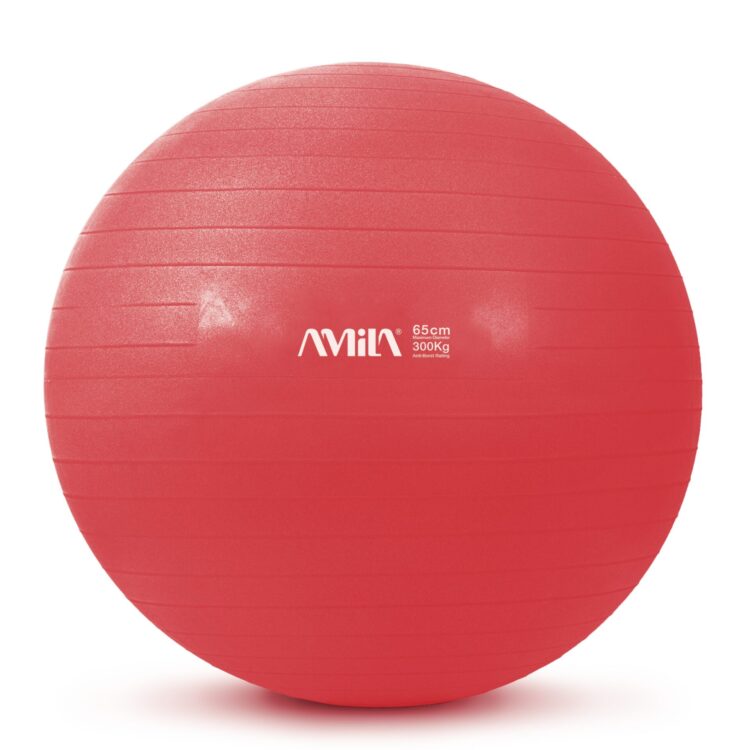 Μπάλα Γυμναστικής AMILA GYMBALL 65cm Κόκκινη 95846