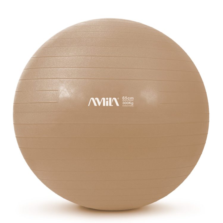 Μπάλα Γυμναστικής AMILA GYMBALL 65cm Χρυσή Bulk 48413