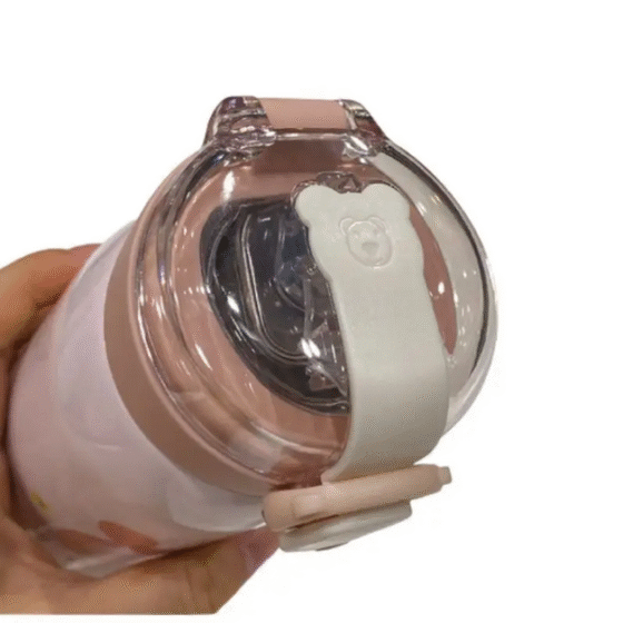 Παιδικό φορητό παγούρι-θερμός - HS0201 - 500ml - 502010 - Pink - Image 3