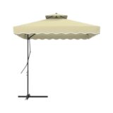 Ομπρέλα κήπου κρεμαστή - YB3099 - 585373 - Beige