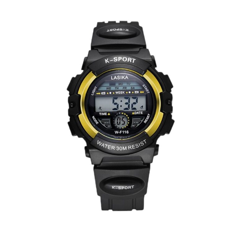 Ψηφιακό ρολόι χειρός - LS116 - Lasika - 817407 - Black/Gold