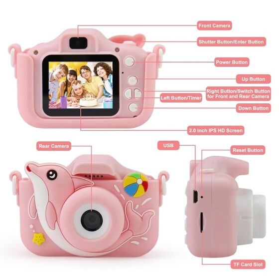 Παιδική ψηφιακή κάμερα - X12 - 884478 - Pink - Image 3