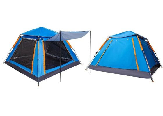 Σκηνή Camping 3 ατόμων με σκίαστρα - YB3021 - 2x2m - 960002 - Blue - Image 3