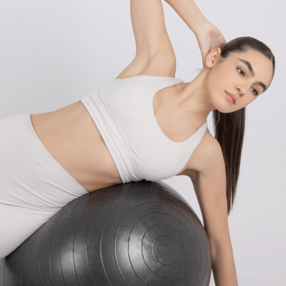 Μπάλα γυμναστικής AMILA GYMBALL 75cm Κόκκινη 95866 - Image 2