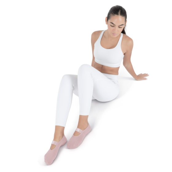 Κάλτσες Pilates Yoga Trinity Bellulu 39-42 –Rose Pink 99856 - Image 4