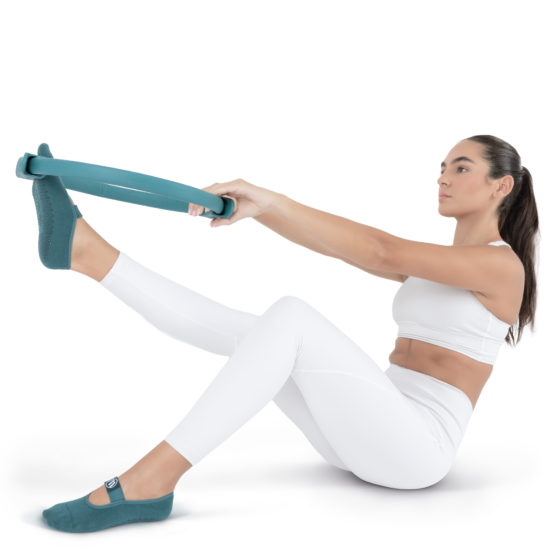 Κάλτσες Pilates Yoga Trinity Bellulu 35-38–Teal Green 99859 - Image 4